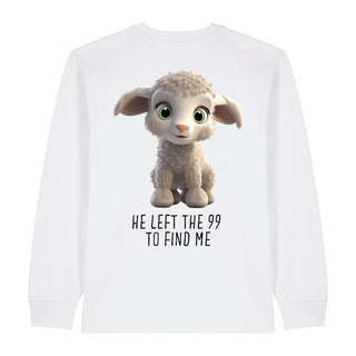 Left the 99 Sheep Longsleeve BackPrint Variante, Mountain Movers christliches Design