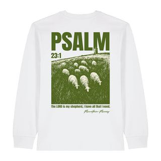 Faith & Trust in God Longsleeve BackPrint Variante, Mountain Movers christliches Design