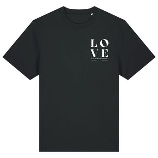 Alles geschehe in Liebe Oversized Shirt Variante, Mountain Movers christliches Design