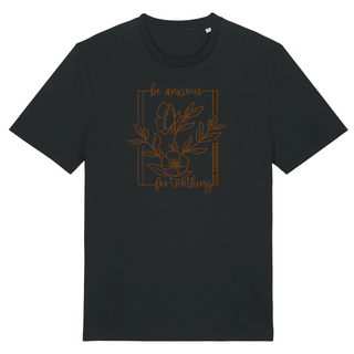 Be anxious for nothing Shirt Detailansicht, Mountain Movers christliche Streetwear