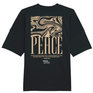 Peace Streetwear Oversized Shirt BackPrint Variante, Mountain Movers christliches Design