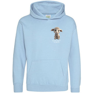 He left the 99 Kinderhoodie Variante, Mountain Movers christliches Design