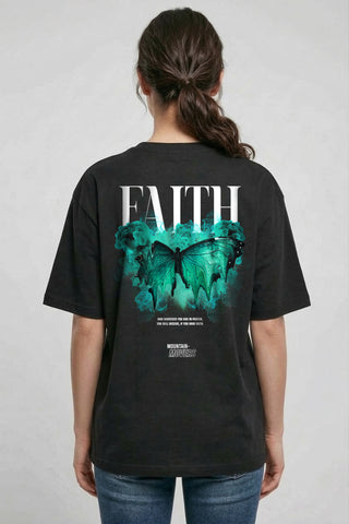 Faith Streetwear Oversized Shirt BackPrint, christliche Streetwear von Mountain Movers