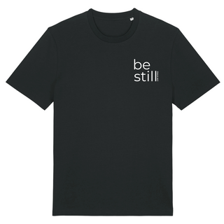 Be Still Psalm 46:11 Shirt Detailansicht, Mountain Movers christliche Streetwear