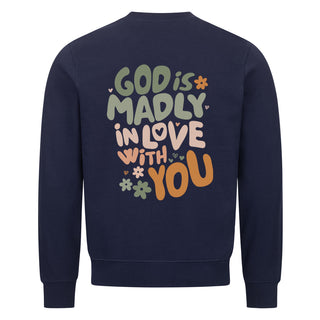 Madly in Love Sweatshirt Backprint Detailansicht, Mountain Movers christliche Streetwear