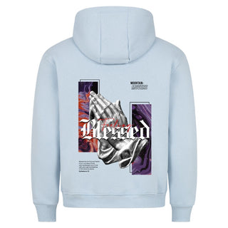 Feeling Blessed Hoodie Detailansicht, Mountain Movers christliche Streetwear