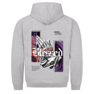 Feeling Blessed Hoodie Detailansicht, Mountain Movers christliche Streetwear
