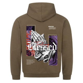Feeling Blessed Hoodie Detailansicht, Mountain Movers christliche Streetwear