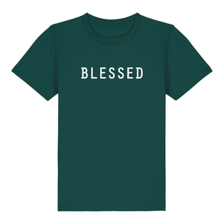 Blessed Kinder T-Shirt Detailansicht, Mountain Movers christliche Streetwear