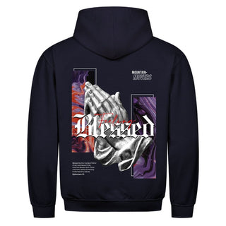 Feeling Blessed Hoodie Detailansicht, Mountain Movers christliche Streetwear
