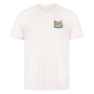 Faith Friends Retro Shirt Front & Back Detailansicht, Mountain Movers christliche Streetwear