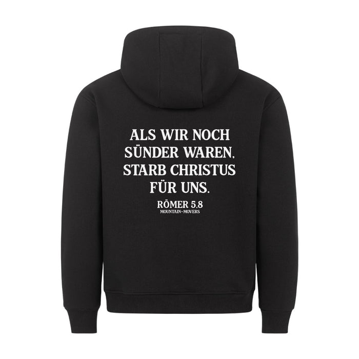 Christus starb für uns Hoodie Backprint