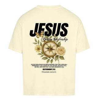 Jesus Divine Leadership Oversized Shirt BackPrint