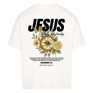 Jesus Divine Leadership Oversized Shirt BackPrint