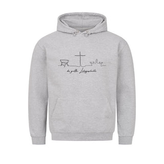 Die groesste Liebesgeschichte Hoodie Detailansicht, Mountain Movers christliche Streetwear
