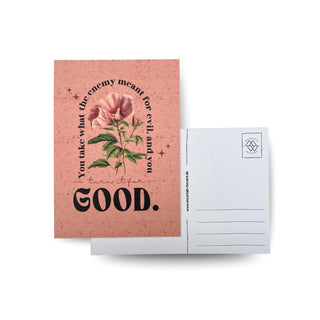 Turn it Flower Postkarte Variante, Mountain Movers christliches Design