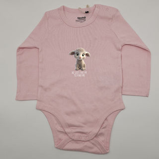 Left the 99 Sheep Body Langarm Variante, Mountain Movers christliches Design