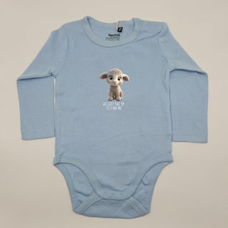 Left the 99 Sheep Body Langarm Variante, Mountain Movers christliches Design