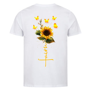 Faith Sunflower Detailansicht, Mountain Movers christliche Streetwear