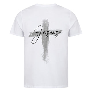 Jesus painted Cross Detailansicht, Mountain Movers christliche Streetwear