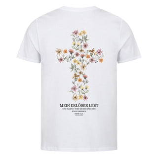 Mein Erlöser lebt  Shirt Backprint