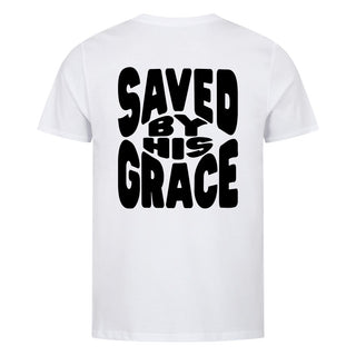 Saved by his Grace Shirt Backprint