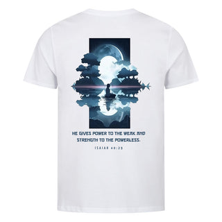 Power to the weak gym  Shirt Backprint