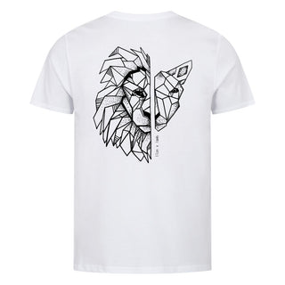 Lion x Lamb Shirt Backprint Detailansicht, Mountain Movers christliche Streetwear