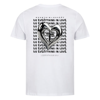 Do everything in love heart Shirt Backprint