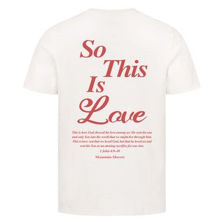 So This is Love Shirt Backprint Detailansicht, Mountain Movers christliche Streetwear