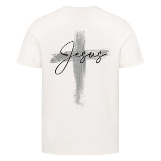 Jesus painted Cross Detailansicht, Mountain Movers christliche Streetwear