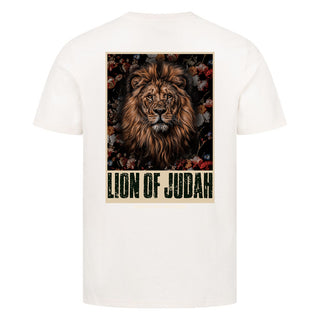 Lion of Judah Retro Shirt Backprint Detailansicht, Mountain Movers christliche Streetwear
