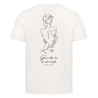 God is within her Lineart Shirt Backprint