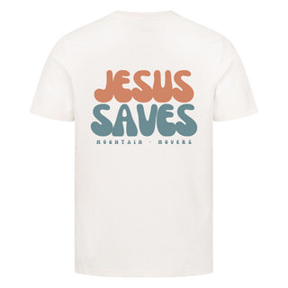Jesus Saves Detailansicht, Mountain Movers christliche Streetwear