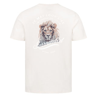 Surrounded by you Shirt Backprint Detailansicht, Mountain Movers christliche Streetwear