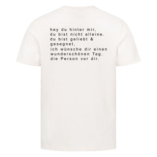 Hey du Shirt Backprint Detailansicht, Mountain Movers christliche Streetwear
