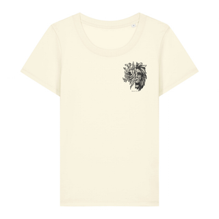 Majesty Frauen T-Shirt Detail, Mountain Movers christlicher Print