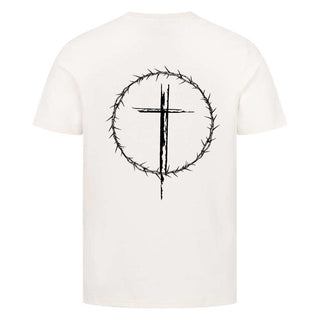 Cross T-Shirt weiß Backprint, Mountain Movers