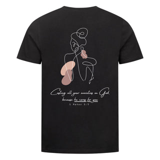 He cares for you Variante, Mountain Movers christliches Design