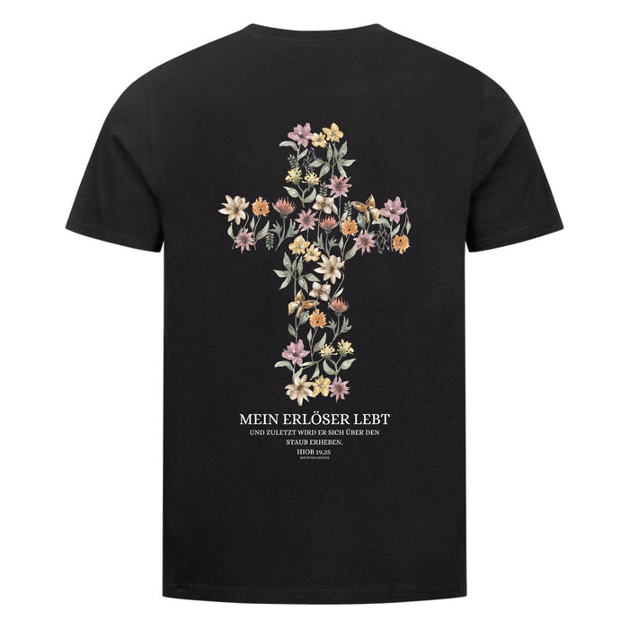 Mein Erlöser lebt  Shirt Backprint
