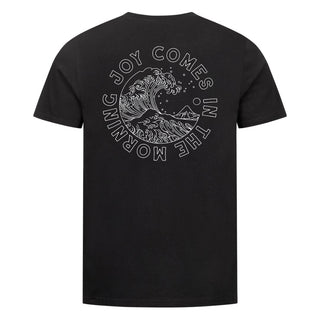 Joy comes in the morning Shirt Backprint Variante, Mountain Movers christliches Design