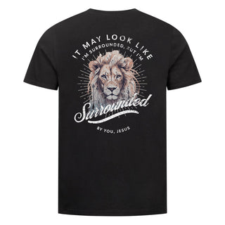 Surrounded by you Shirt Backprint Variante, Mountain Movers christliches Design