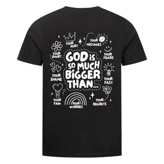 God is so much bigger Variante, Mountain Movers christliches Design