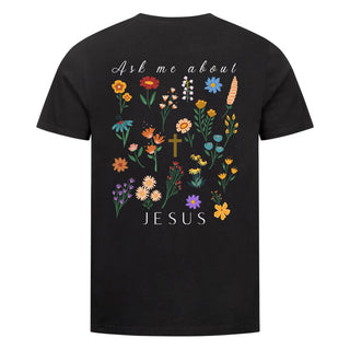 Ask me about Jesus Variante, Mountain Movers christliches Design