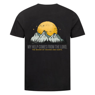 My help comes from the lord  Shirt Backprint