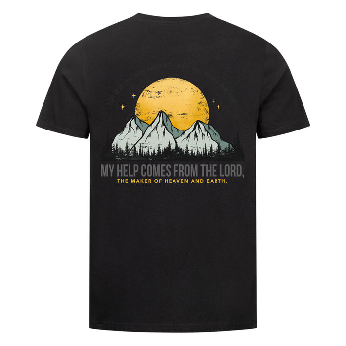 My help comes from the lord  Shirt Backprint