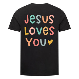 Jesus loves you pastell Shirt Backprint