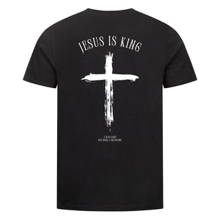 Jesus is King minimalistic Shirt Backprint Variante, Mountain Movers christliches Design