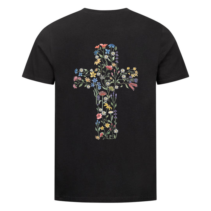 Flower Cross Shirt Backprint