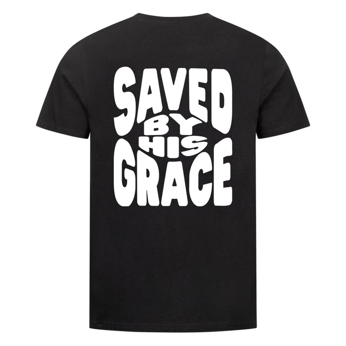 Saved by his Grace Shirt Backprint